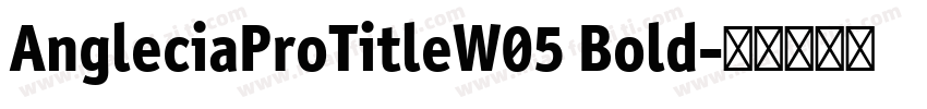 AngleciaProTitleW05 Bold字体转换